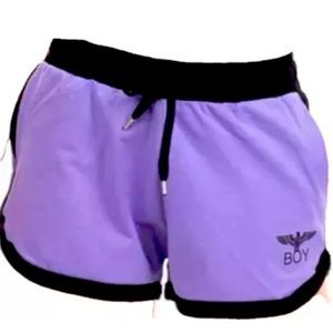 Boy London purple and black size medium athletic shorts